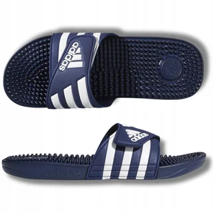 KLAPKI MĘSKIE SPORTOWE BASENOWE ADIDAS LEKKIE PO DOMU NA BASEN GRANAT 50 - Klapki i japonki męskie - miniaturka - grafika 1