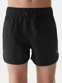 Spodenki damskie - 4F Szorty kąpielowe 4FJWSS24UBDSM068 Czarny Regular Fit - miniaturka - grafika 1