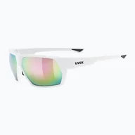 Okulary przeciwsłoneczne - Okulary przeciwsłoneczne UVEX Sportstyle 238 white matt/mirror pink - miniaturka - grafika 1