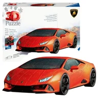 Puzzle - Ravensburger Puzzle 3D Pojazd Lamborghini Huracan EVO Model Przestrzenny Samochód Czerwony 156 El. 8+ - miniaturka - grafika 1