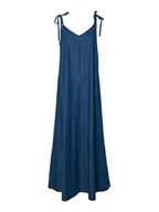 Sukienki - Pieces Sukienka jeansowa Tenim 17157940 Granatowy Loose Fit - miniaturka - grafika 1