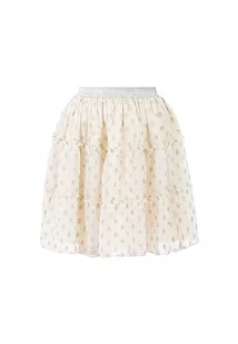 faina Dziewczęca (Kids) Spódnica mini 26727381, wełna biała ze złotymi kropkami, 146, Biała wełna ze złotymi kropkami, 146 cm - Spódnice - miniaturka - grafika 1