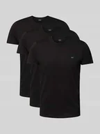 Koszulki męskie - T-shirt z nadrukiem z logo w zestawie 3 szt. - miniaturka - grafika 1