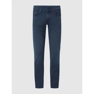 Spodnie męskie - Jeansy o kroju tapered fit z dodatkiem streczu model Jayden - Baldessarini - grafika 1