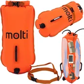 Pływanie - Bojka asekuracyjna MOLTI BA002 pomarańczowa - miniaturka - grafika 1