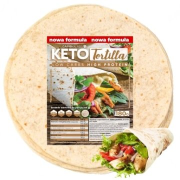 Wrap Keto Proteinowa Białkowa tortilla bez cukru Low Carb 4 szt. Ketoza