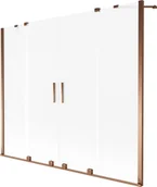 Parawany nawannowe - Mexen Velar Duo parawan nawannowy 2-skrzydłowy rozsuwany 170 x 150 cm, szron, różowe złoto - 896-170-000-32-60 - miniaturka - grafika 1