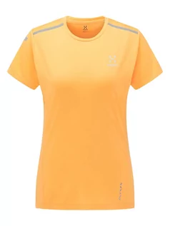 Koszulki sportowe damskie - Haglöfs Koszulka sportowa "L.I.M Tech" w kolorze pomarańczowym - grafika 1