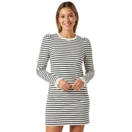 Sukienki - Sukienka damska Naf Naf Bahia dresowa z polarem w paski-L - miniaturka - grafika 1