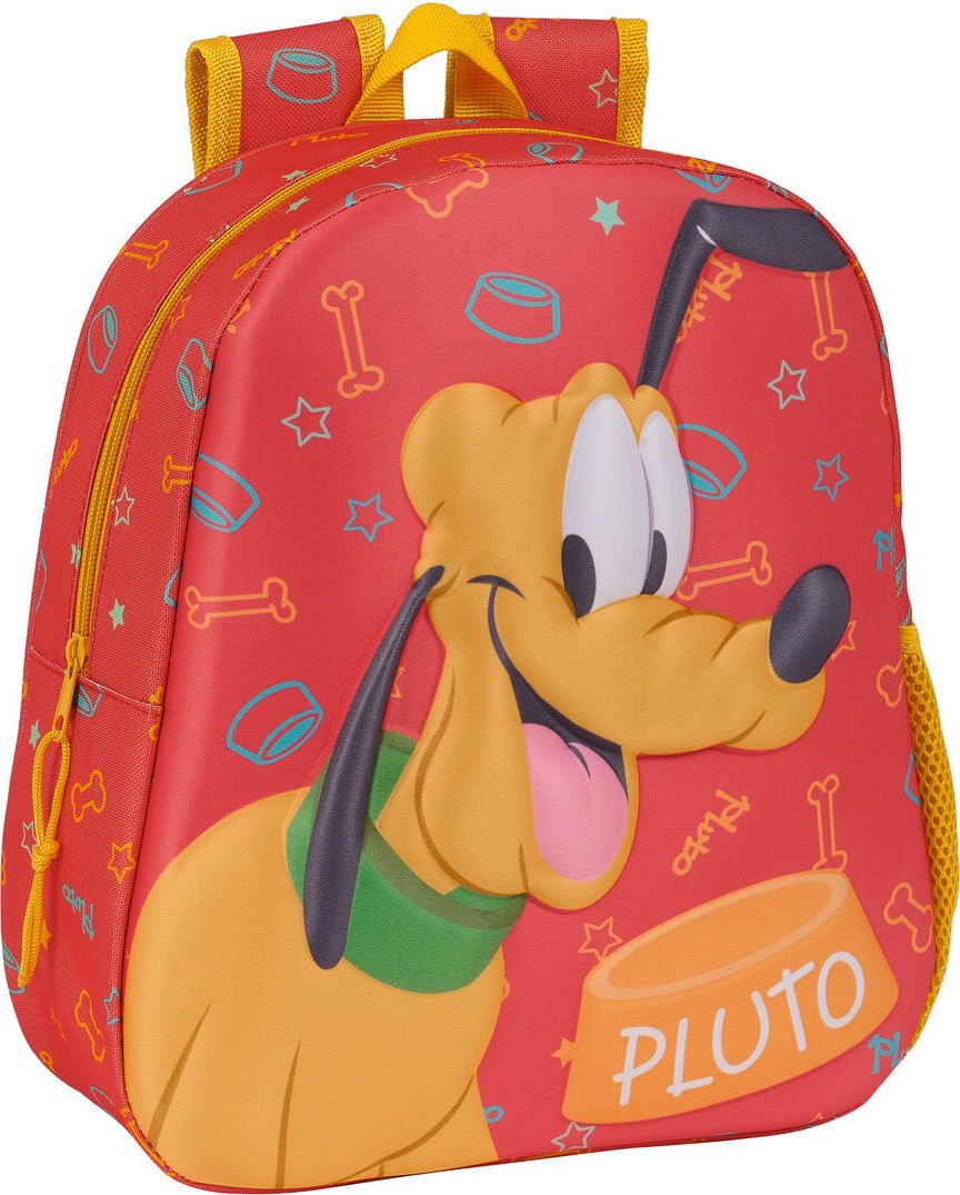 Plecak dziecięcy 3D Clásicos Disney Pluto Orange 27 x 33 x 10 cm