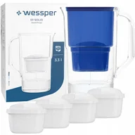 Dzbanki filtrujące - Dzbanek filtrujący Wessper D1 SOLID 3,3l + Filtr wody Wessper aquamax 5szt. - miniaturka - grafika 1