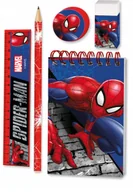 Przybory szkolne - Zestaw Akcesoriów Szkolnych Spider-man Spiderman Notes Ołówek Linijka Gumka / Sp50017 - miniaturka - grafika 1