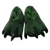 Kapcie damskie - Kapcie Dla Dorosłych Łapy Zielone 3D z Pazurami EU 37-44 - miniaturka - grafika 1