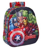 Plecaki szkolne i tornistry - Safta M890a PRINCESAS DISNEY plecak szkolny, wzór 3D, odpowiedni dla dzieci w różnym wieku, wygodny i wszechstronny, jakość i wytrzymałość, 27 x 10 x 33 unisex dzieci (1 szt.), Czarny/czerwony, - miniaturka - grafika 1