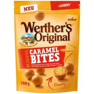 Werther's Original Caramel Bites Crunchy 140g - Przekąski dla dzieci - miniaturka - grafika 1
