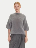 Swetry damskie - Dixie Sweter M277Y101A Szary Relaxed Fit - miniaturka - grafika 1