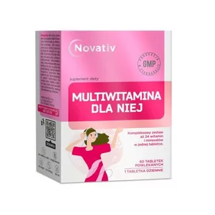 Suplement diety, Novativ, Multiwitamina dla niej, 60 tabl - Witaminy i minerały - miniaturka - grafika 1