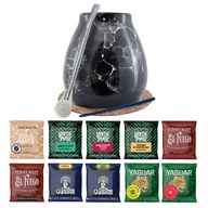 Yerba Mate - Zestaw Yerba Mate 10x50g Tykwa Marmol Bombilla - miniaturka - grafika 1