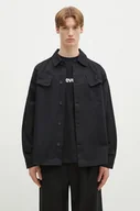 Koszule męskie - adidas Originals koszula bawełniana Essential męska kolor czarny relaxed z kołnierzykiem klasycznym JC9602 - miniaturka - grafika 1
