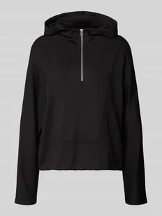 Bluza z kapturem o luźnym kroju z mieszanki wiskozy - Bluzy damskie - miniaturka - grafika 1