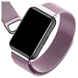 Pasek do Huawei Watch Fit 2 magnetyczny (Jasnoróżowy) - Akcesoria do zegarków - miniaturka - grafika 1