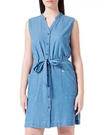 Sukienki - Lee Damska letnia sukienka na co dzień, Washed Blue, rozmiar XL (DE), Washed Blue, XS - miniaturka - grafika 1