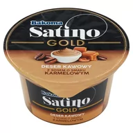 Desery mleczne - Bakoma Satino Gold Deser kawowy z sosem o smaku karmelowym 135 g - miniaturka - grafika 1