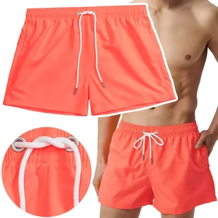 ATLANTIC Neonowe Kąpielówki Męskie Szorty Plażowe Kąpielowe Krótkie - XXL - Kąpielówki męskie - miniaturka - grafika 1