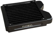 Chłodzenie wodne - Phobya R27-S120 Radiator, 120 mm Radiator, 18 FPI, Kupferlamellen, 2x G1/4-Zoll-Anschlüsse - schwarz - miniaturka - grafika 1