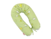 Poduszki do karmienia - Poduszka ciążowa Longer dla kobiet w ciąży do spania - Miś z balonikiem zielony - miniaturka - grafika 1