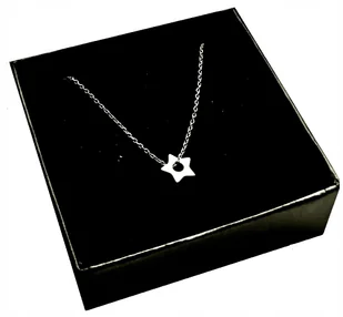 Krótki naszyjnik CELEBRYTKA GWIAZDKA OBRĘCZ 40 cm - Łańcuszki - miniaturka - grafika 1