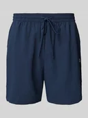 Kąpielówki męskie - Spodenki kąpielowe o kroju regular fit z fakturowanym wzorem model ‘Stan’ - miniaturka - grafika 1