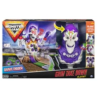 Tory, garaże, parkingi - Spin Master Monster Jam Grim Take Down Zestaw z Zombie i Grave Digger 6046632 - miniaturka - grafika 1