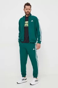 adidas dres męski kolor zielony - Dresy męskie - miniaturka - grafika 1