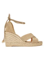 Espadryle damskie - Castañer Espadryle Becca/8/256 025534 Beżowy - miniaturka - grafika 1