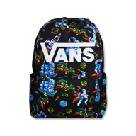 Plecaki - Plecak szkolny dziecięcy Vans New Skool Black/True Red - VN000628LJV1 - miniaturka - grafika 1