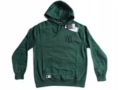 Bluzy męskie - ORYGINALNA Bluza NEW ERA New York Yankees - ZIELONA rozm. M - miniaturka - grafika 1