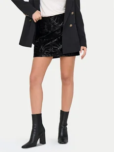 ONLY Spódnica z imitacji skóry Sima 15332330 Czarny Slim Fit - Spódnice - miniaturka - grafika 1