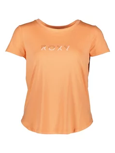 Koszulki sportowe damskie - Roxy Koszulka sportowa "Dance of joy" w kolorze pomarańczowym - grafika 1