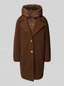 Płaszcze męskie - Płaszcz z pikowaną wstawką i zapięciem na guzik - miniaturka - grafika 1