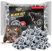 Zwalczanie i odstraszanie szkodników - Trutka Trucizna Środek na Myszy Szczury Gryzonie 1kg Czarna Pasta Brodifakum Przeciw Myszom Szczurom - miniaturka - grafika 1