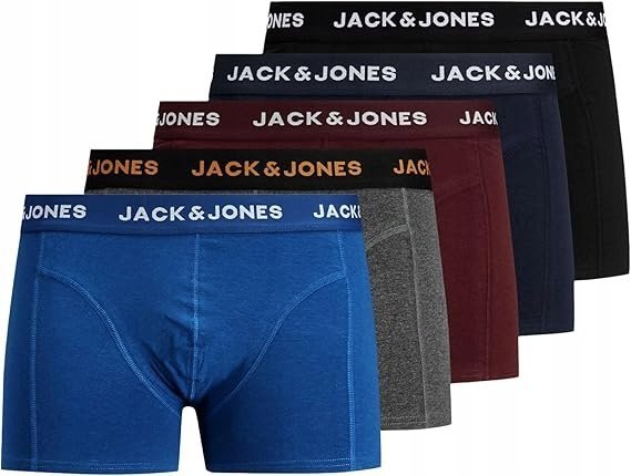 JACK&JONES ZESTAW MĘSKICH BOKSEREK Z LOGO 5PACK M 7_A