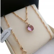 Naszyjniki - ZŁOTY NASZYJNIK ZE STALI CHIRURGICZNEJ 18K PREZENT NA ROCZNICĘ URODZINY KOMUNIĘ IMIENINY DLA NIEJ KOBIETY ŻONY MAMY CIOCI BABCI CÓRKI SIOSTRY - miniaturka - grafika 1