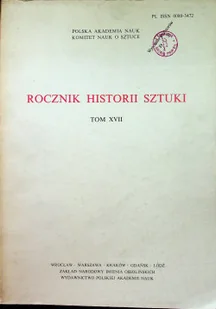 Rocznik historii sztuki tom XVII - Książki o kulturze i sztuce - miniaturka - grafika 1