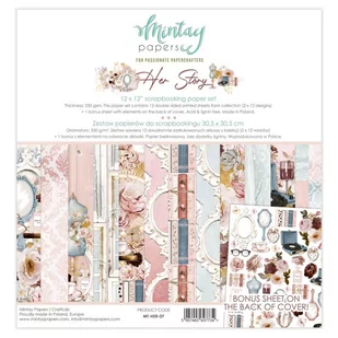 Blok Papierów Mintay Papers - Her Story 30X30 - Scrapbooking - miniaturka - grafika 1