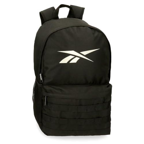 Reebok Malden Plecak Czarny 28x45x14 cms Poliester 17,64L by Joumma Bags, czarny, Talla única, plecak