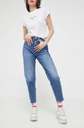 Spodnie damskie - Tommy Jeans jeansy MOM JEAN damskie high waist - miniaturka - grafika 1