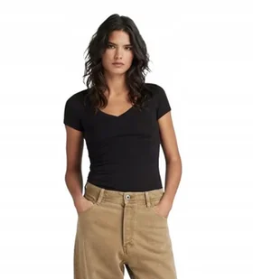 G STAR CZARNY T SHIRT DAMSKI Z DEKOLTEM V Z BAWEŁNY S I1B - Koszulki i topy damskie G STAR CZARNY T SHIRT DAMSKI Z DEKOLTEM V Z BAWEŁNY S I1B - Koszulki i topy damskie - miniaturka - grafika 1