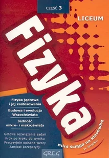 Nawrot Alicja Fizyka 3 + ściąga - Podręczniki dla liceum - miniaturka - grafika 1