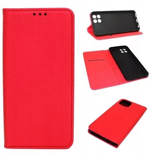 Etui Do Infinix Smart 6 Hd X6512 Smart Magnet Czerwony Guma Case Pokrowiec Futerał Obudowa - Etui i futerały do telefonów - miniaturka - grafika 1